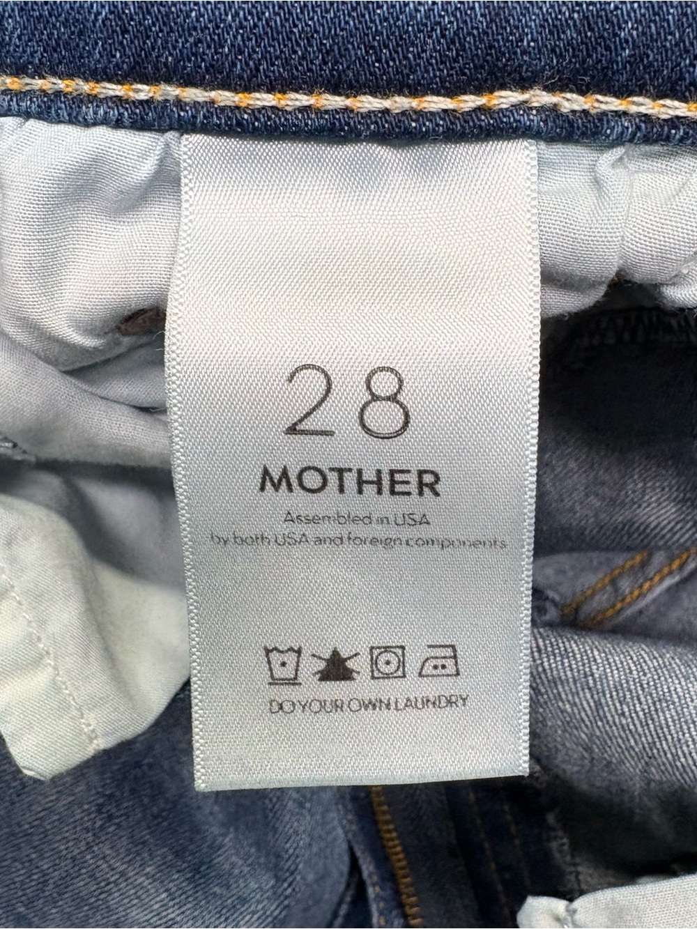 MOTHER Jeans Womens 28 Weekender Fray in Not Rough Enough Flare Raw Hem USA Made - Picture 5 of 14